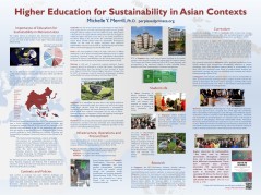 Higher Education for Sustainability in Asian Contexts poster for AASHE 2017 Conference